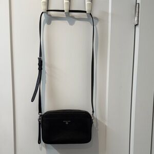 Michael Kors Black Leather Crossbody Bag